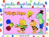 LA ABEJA MAYA. PINTA CON LOS DEDOS