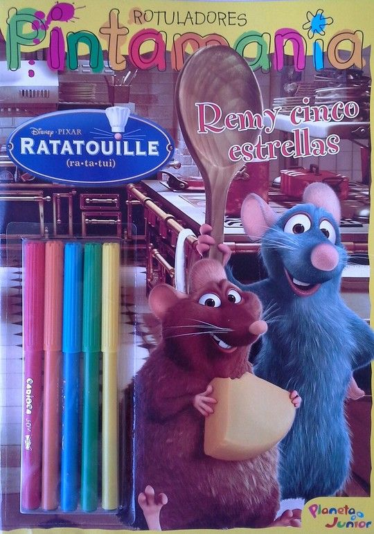 RATATOUILLE PINTAMANA ROTULADORES. REMY CINCO ESTRELLAS