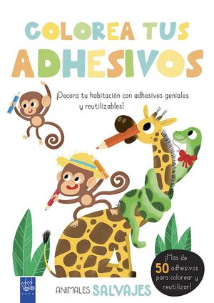 COLOREA TUS ADHESIVOS: ANIMALES SALVAJES