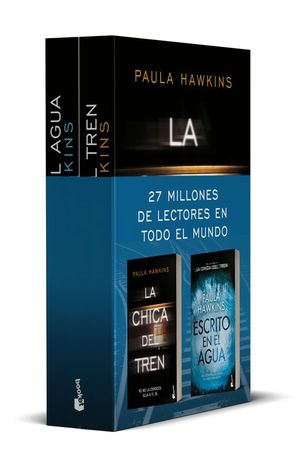 PACK PAULA HAWKINS LA CHICA DEL TREN + ESCRITO EN EL AGUA