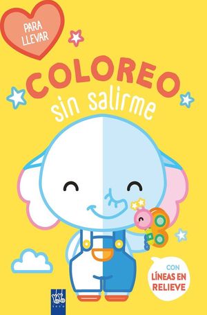 COLOREO SIN SALIRME. PARA LLEVAR. ELEFANTE