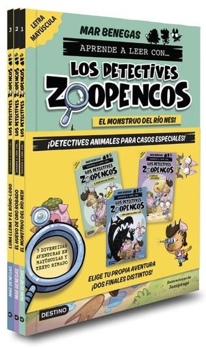 PACK APRENDE A LEER CON LOS DETECTIVES ZOOPENCOS 1-3. ELIGE TU HISTORIA