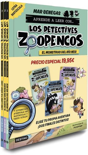PACK SIMPLE APRENDER A LEER CON LOS DETECTIVES ZOOPENCOS 1, 2 Y 3