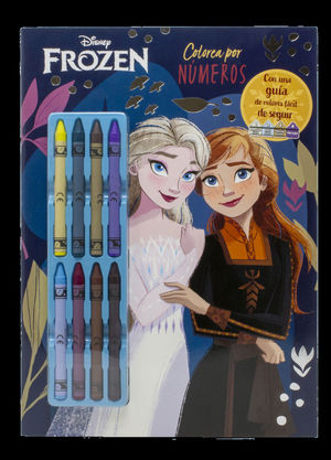 FROZEN. COLOREA POR NMEROS CON CERAS
