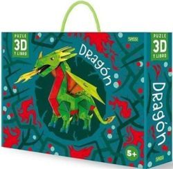 DRAGON PUZLE 3D Y LIBRO (+5 AOS)