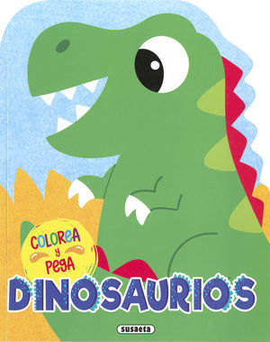 DINOSAURIOS. COLOREA Y PEGA