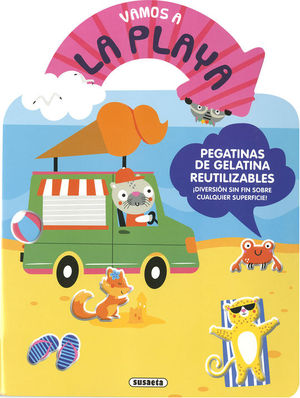 VAMOS A LA PLAYA (PEGATINAS DE GELATINA REUTILIZABLES)
