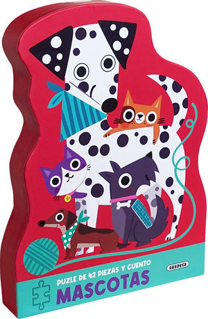 MASCOTAS (PUZLE DE 42 PIEZAS Y CUENTO)