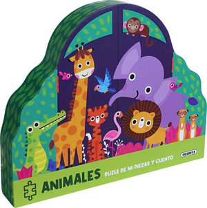 ANIMALES (PUZLE DE 48 PIEZAS Y CUENTO)