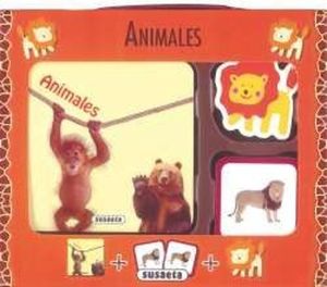 ANIMALES (JUEGO DE CARTAS + LEON + LIBRO)