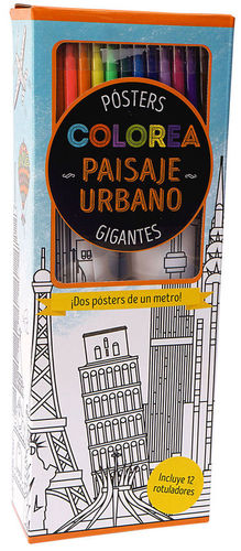 COLOREA POSTERS GIGANTES: PAISAJE URBANO