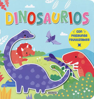 DINOSAURIOS. CON PEGATINAS REUTILIZABLES