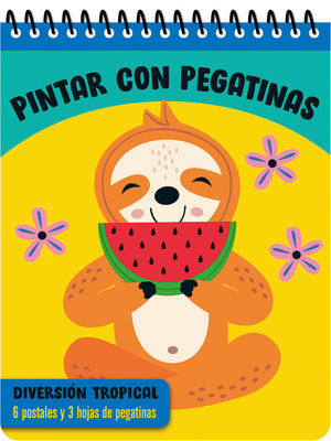 PINTAR CON PEGATINAS - DIVERSIN TROPICAL