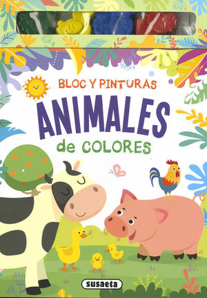 BLOC Y PINTURAS DE COLORES. ANIMALES