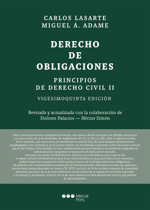 PRINCIPIOS DE DERECHO CIVIL 25� ED.: TOMO II: DERECHO DE OBLIGACIONES (MANUALES UNIVERSITARIOS)