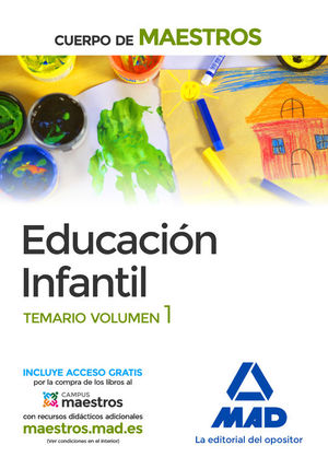 CUERPO DE MAESTROS EDUCACIN INFANTIL. TEMARIO VOLUMEN 1
