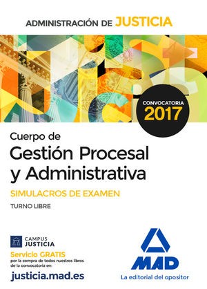 CUERPO DE GESTIN PROCESAL Y ADMINISTRATIVA - SIMULACROS DE EXAMEN