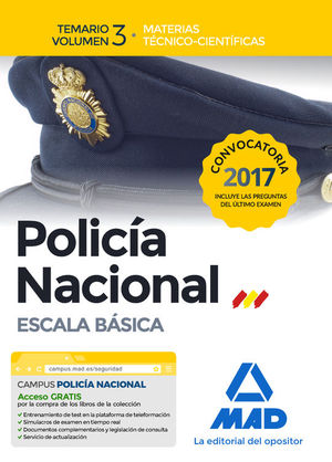 POLICA NACIONAL ESCALA BSICA. TEMARIO VOLUMEN 3