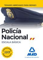 POLICA NACIONAL ESCALA BSICA. TEMARIO ABREVIADO PARA REPASO