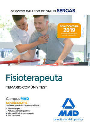 FISIOTERAPEUTA DEL SERVICIO GALLEGO DE SALUD SERGAS. TEMARIO COMN Y TEST