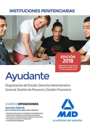 AYUDANTE DE INSTITUCIONES PENITENCIARIAS. ORGANIZACION DEL ESTADO. DERECHO ADMIN