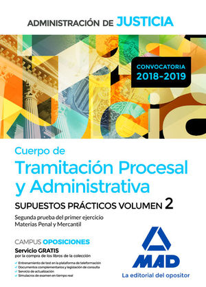 CUERPO DE TRAMITACIN PROCESAL Y ADMINISTRATIVA. SUPUESTOS PRACTICOS VOL. 2