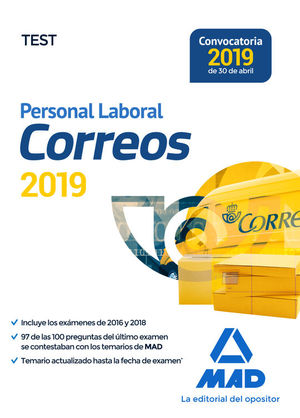 PERSONAL LABORAL DE CORREOS Y TELEGRAFOS. TEST