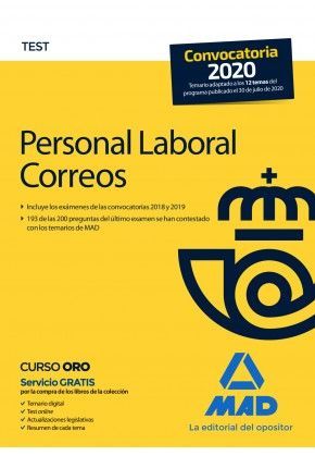 PERSONAL LABORAL DE CORREOS Y TELEGRAFOS. TEST