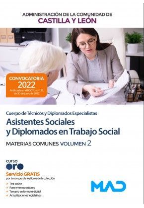 CUERPO DE TCNICOS Y DIPLOMADOS ESPECIALISTAS (ASISTENTES SOCIALES Y DIPLOMADOS EN TRABAJO SOCIAL) DE LA ADMINISTRACIN DE LA COMUNIDAD DE CASTILLA Y 