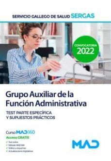 GRUPO AUXILIAR DE LA FUNCIN ADMINISTRATIVA DEL SERVICIO GALLEGO DE SALUD (SERGAS)