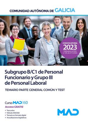 SUBGRUPO B / C1 DE PERSONAL FUNCIONARIO Y GRUPO III DE PERSONAL LABORAL