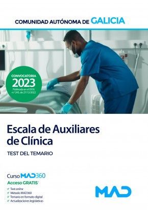 ESCALA DE AUXILIARES DE CLINICA. TEST DE TEMARIO