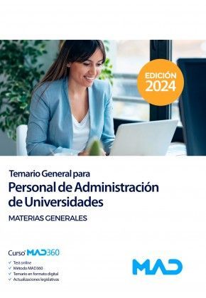 TEMARIO GENERAL PARA PERSONAL DE ADMINISTRACIN DE UNIVERSIDADES. MATERIAS GENERALES