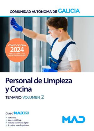 PERSONAL DE LIMPIEZA Y COCINA GALICIA. TEMARIO VOLUMEN 2