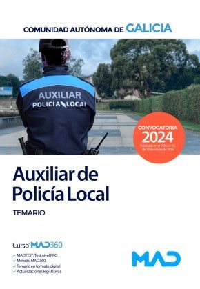 AUXILIAR DE LA POLICA LOCAL GALCIA. TEMARIO
