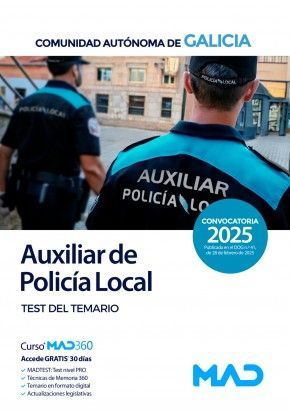 AUXILIAR DE LA POLICIA LOCAL. TEST DEL TEMARIO