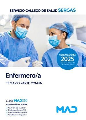 ENFERMERO/A SERGAS. TEMARIO PARTE COMN