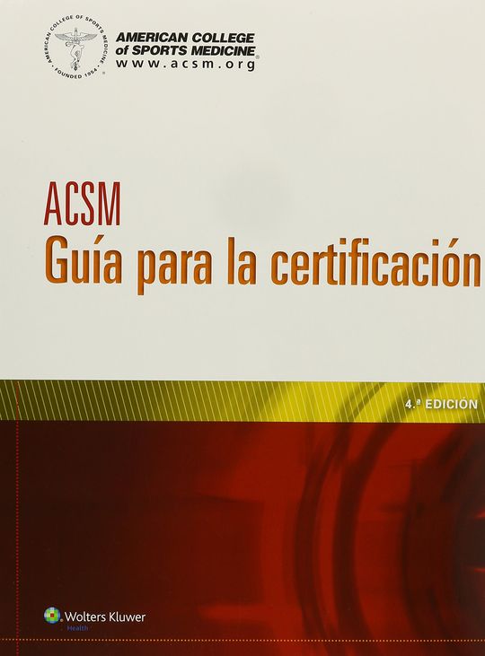 ACSM GU�A PARA LA CERTIFICACI�N