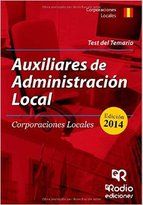 AUXILIARES DE ADMINISTRACIN LOCAL. TEST DEL TEMARIO