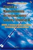 MONTAJE Y MANTENIMIENTO DE INSTALACIONES SOLARES T�RMICAS V