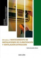 MF1159 MANTENIMIENTO DE INSTALACIONES DE CLIMATIZACIN Y VENTILACIN-EXTRACCIN