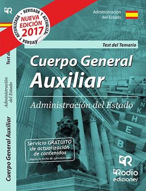 CUERPO GENERAL AUXILIAR ADMINISTRACIN DEL ESTADO. TEST DEL TEMARIO