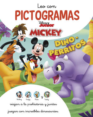 MICKEY MOUSE FUNHOUSE. LEO CON PICTOGRAMAS. DINO-PERRITOS