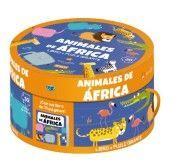 LOS ANIMALES DE AFRICA. LIBRO + PUZZLE GIGANTE 30 PIEZAS