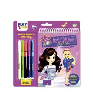 ROTULADORES MGICOS MODA FASHION COLOURING BOOK