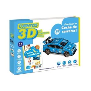 CUENTOS 3D: CONSTRUYE TU COCHE DE CARRERAS (35 PIEZAS)