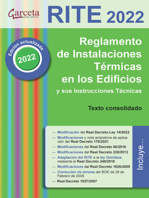 RITE 2022. REGLAMENTO DE INSTALACIONES TERMICAS EN LOS EDIFICIOS