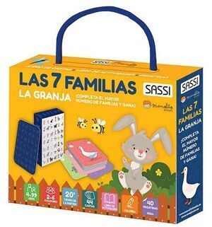 JUEGO LAS 7 FAMILIAS. LA GRANJA (JUEGO CARTAS + LIBRO ACTIVIDADES + PEGATINAS)