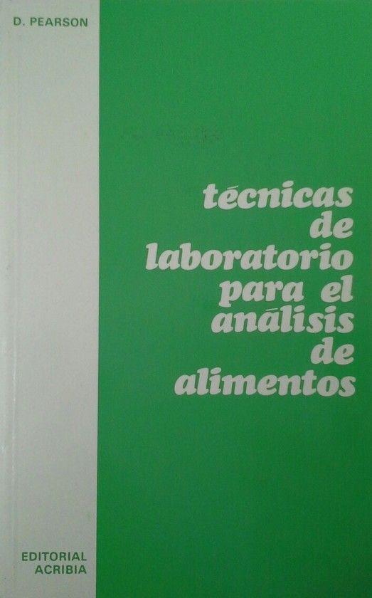 TCNICAS DE LABORATORIO PARA EL ANLISIS DE ALIMENTOS