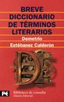 BREVE DICCIONARIO DE TERMINOS LITERARIOS